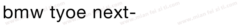 bmw tyoe next字体转换